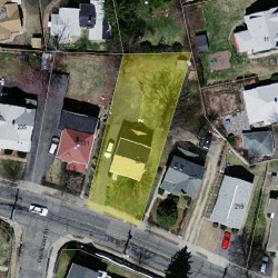 225 Webster St, Newton MA  02465-1851 aerial view