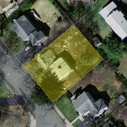 14 Pierrepont Rd, Newton MA 02462-1118 aerial view