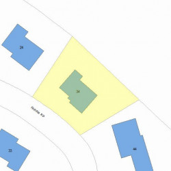 34 Farina Rd, Newton MA 02459-2860 plot plan