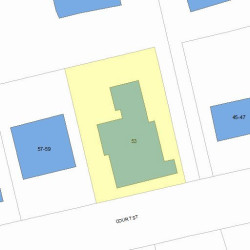 53 Court St, Newton MA  02458-1262 plot plan