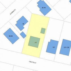 147 Crafts St, Newton MA 02460-1409 plot plan
