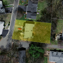 52 Troy Ln, Newton MA 02468-1016 aerial view
