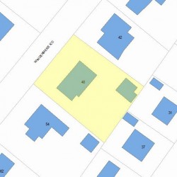 48 Windermere Rd, Newton MA  02466-2520 plot plan
