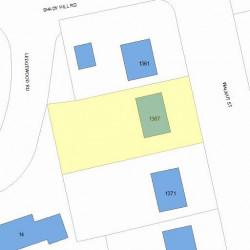 1367 Walnut St, Newton MA 02461-1851 plot plan
