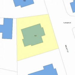 161 Walnut St, Newton MA 02460-1601 plot plan