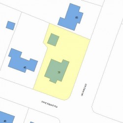 39 Pine Ridge Rd, Newton MA  02468-1616 plot plan