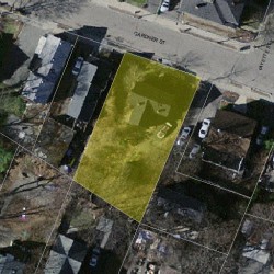 74 Gardner St, Newton MA 02458-1405 aerial view