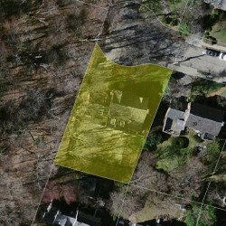 36 Bruce Ln, Newton MA  02458-2615 aerial view