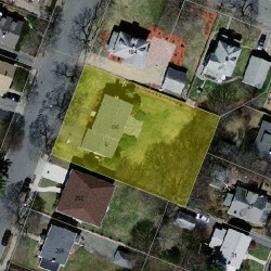 196 Winslow Rd, Newton MA  02468-1714 aerial view