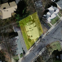 123 Mount Vernon St, Newton MA  02465-2559 aerial view