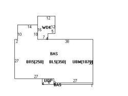 25 Brandeis Rd, Newton MA  02459-2707 floor plan