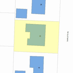 20 Charlotte Rd, Newton MA  02459-1708 plot plan