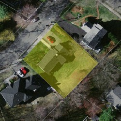 45 Village Cir, Newton MA  02459-3069 aerial view