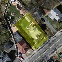 575 California St, Newton MA 02460-1244 aerial view