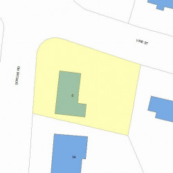 6 Dorcar Rd, Newton MA 02459 plot plan