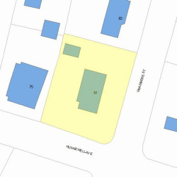 91 Grasmere St, Newton MA  02458-2210 plot plan