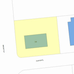 3 Claflin Pl, Newton MA  02460-1929 plot plan