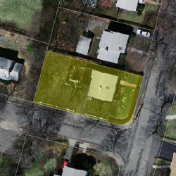 50 Lindbergh Ave, Newton MA  02465-1639 aerial view