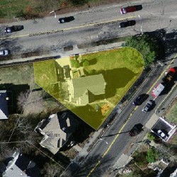 496 Commonwealth Ave, Newton MA 02459-1604 aerial view