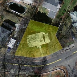 251 Auburndale Ave, Newton MA 02466-1603 aerial view