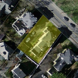 126 Church St, Newton MA 02458-2004 aerial view