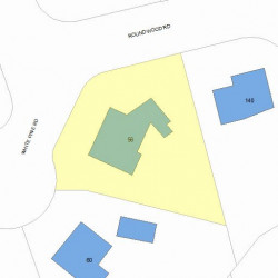 56 White Pine Rd, Newton MA 02464-1257 plot plan