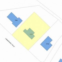 1737 Commonwealth Ave, Newton MA 02465-2828 plot plan