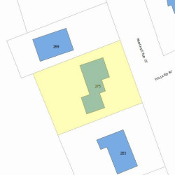 275 Winchester St, Newton MA 02461-2042 plot plan