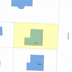 1081 Centre St, Newton MA 02459-1536 plot plan