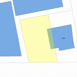 1197 Washington St, Newton MA  02465-2122 plot plan