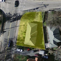 256 Parker St, Newton MA 02459-2673 aerial view