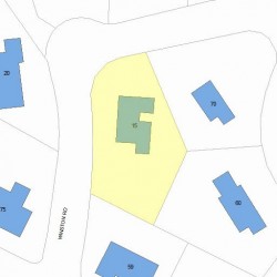 15 Winston Rd, Newton MA 02459-3061 plot plan