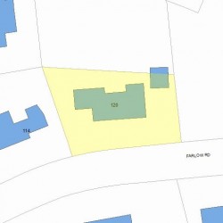 120 Farlow Rd, Newton MA 02458-2439 plot plan