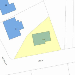 315 Otis St, Newton MA 02465-2531 plot plan