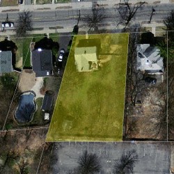 302 Webster St, Newton MA  02466-2106 aerial view