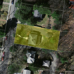 96 Beaumont Ave, Newton MA  02460-2330 aerial view