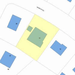 18 Hanson Rd, Newton MA  02459-3517 plot plan