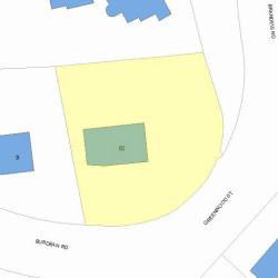 83 Greenwood St, Newton MA 02459-3004 plot plan