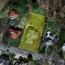 195 Windsor Rd, Newton MA 02468-1119 aerial view