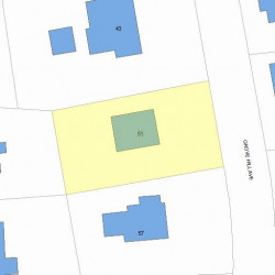 51 Grove Hill Ave, Newton MA 02460-2336 plot plan