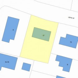 67 Lewis St, Newton MA 02458-1841 plot plan