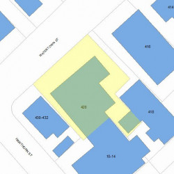 420 Watertown St, Newton MA 02458-1186 plot plan