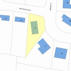 65 Andrew St, Newton MA  02461-2101 plot plan