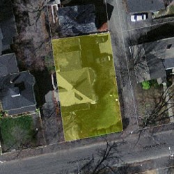 61 Highland Ave, Newton MA 02460-1837 aerial view