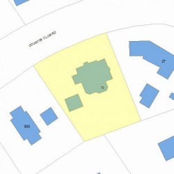 15 Country Club Rd, Newton MA 02459-3021 plot plan