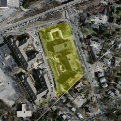 136 Boylston St, Newton MA aerial view