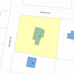 80 Beaumont Ave, Newton MA 02460-2330 plot plan