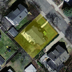 7 Ardmore Ter, Newton MA  02465-2310 aerial view