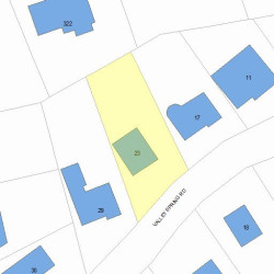 23 Valley Spring Rd, Newton MA 02458-2712 plot plan