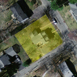 65 Bernard St, Newton MA  02461-1935 aerial view